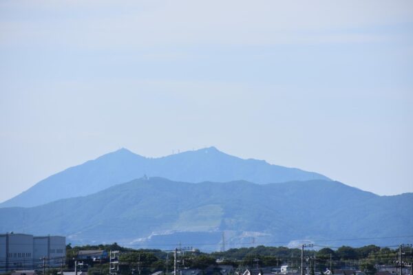 ベランダからの筑波山