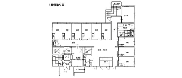 グループホームたんぽぽ　1階間取り図